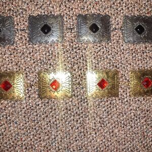 Gold and Red Western Belt